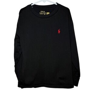 Polo Ralph Lauren Boys Small (8) Black Long Sleeve T-Shirt